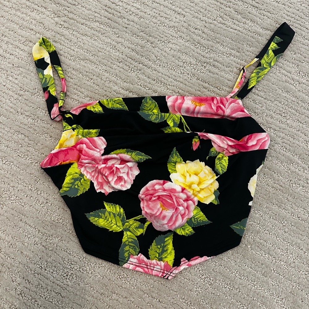 AFRM Floral Crop Top